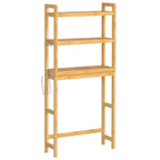 Meuble WC en bois compatible avec la plupart des toilettes - Beige Naturel Meuble WC