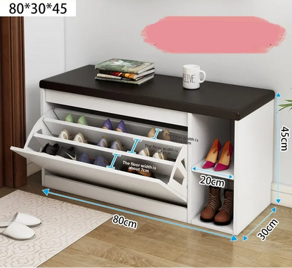 Meuble à chaussure banc premium - H