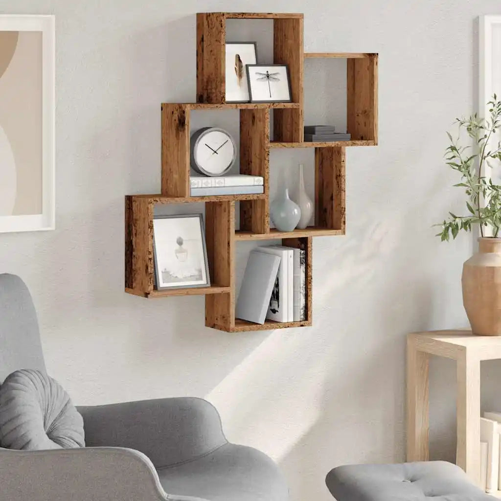 étagère murale design moderne 78x15x93 cm -