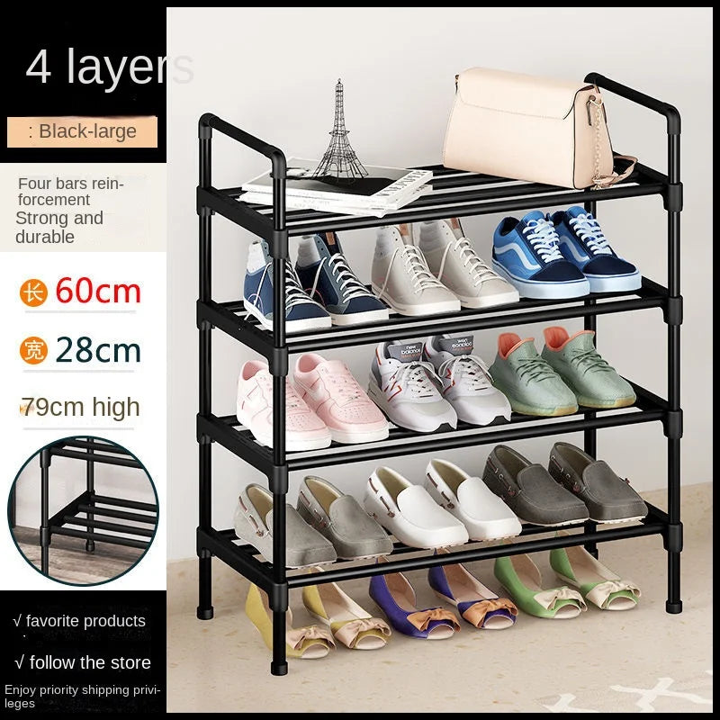 Étagère chaussures industrielle - Long 60CM 4 Floors