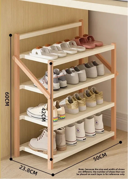 Meuble à chaussure palette artisanale - 4 layers 50cm-Poudre