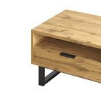 Table basse bois massif rectangulaire 100×50×40 cm -