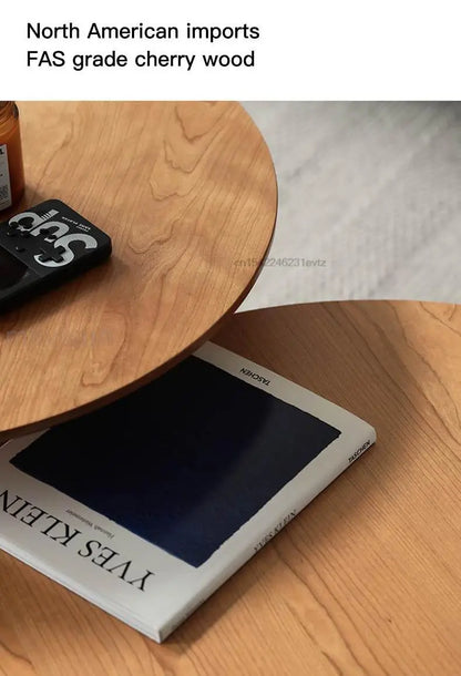 Table basse bois massif ronde de taille moyenne -