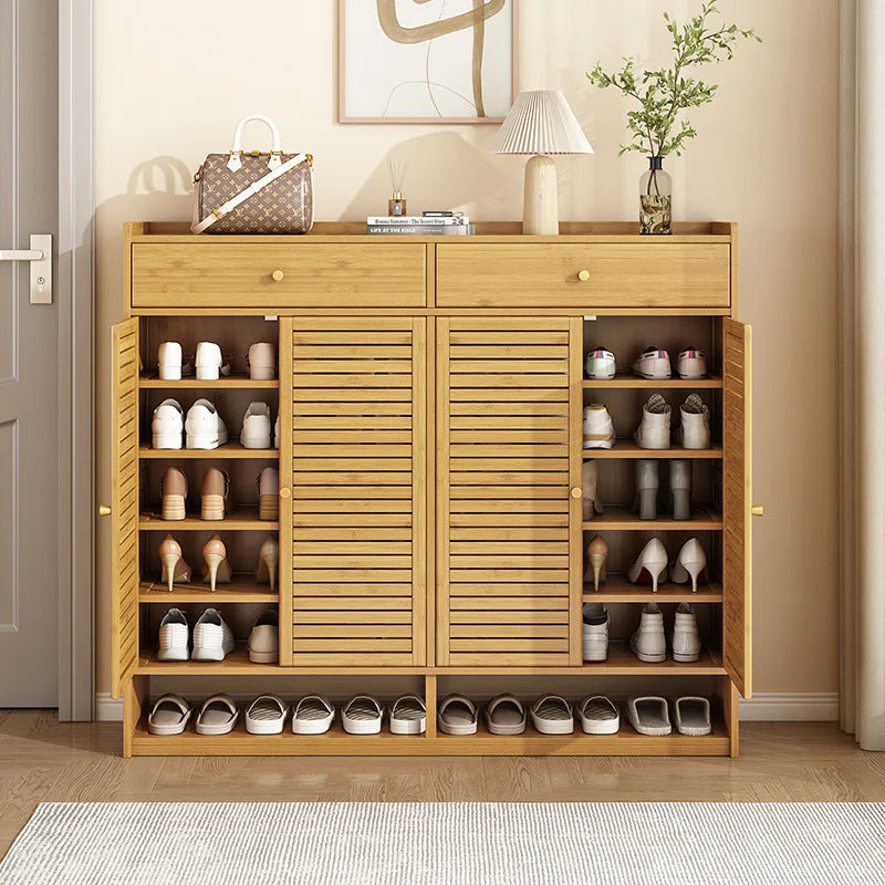 Meuble à chaussure à grande capacité avec tiroirs -