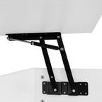 Table basse design blanc avec éclairage LED 100x50x45 Cm -