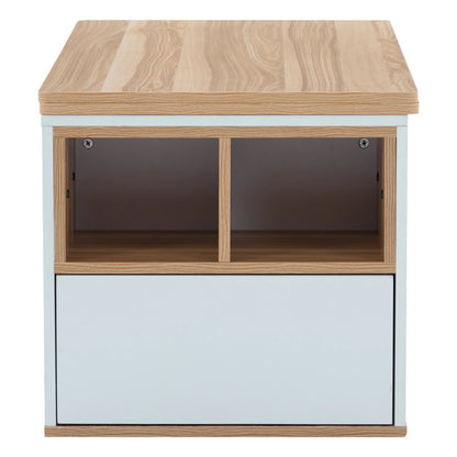 Table basse en bois blanche -