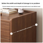 Table de chevet bois foncé de haute qualité -