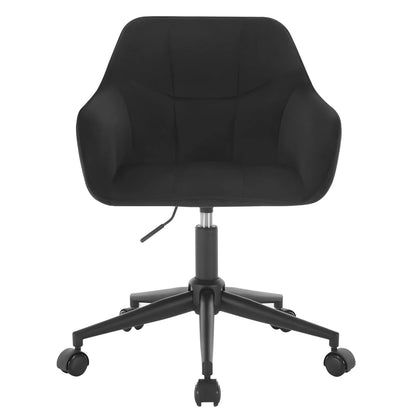 Chaise de bureau pivotante en velours -
