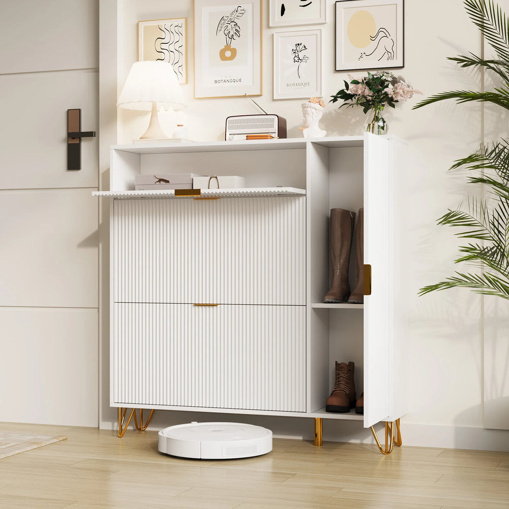 Meuble à chaussure dispositif anti basculement -