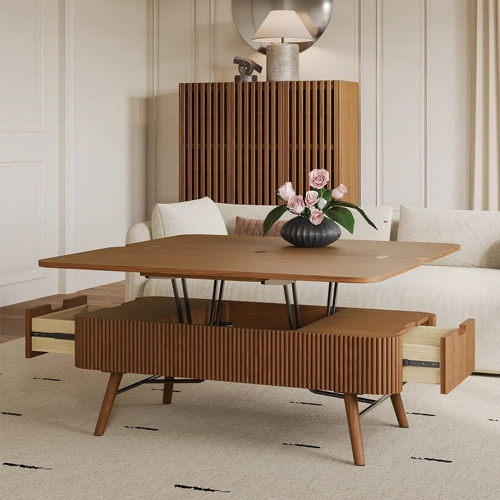 Table basse moderne de luxe en bois de qualité -