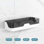 Étagère salle de bain plastique murale - Noir