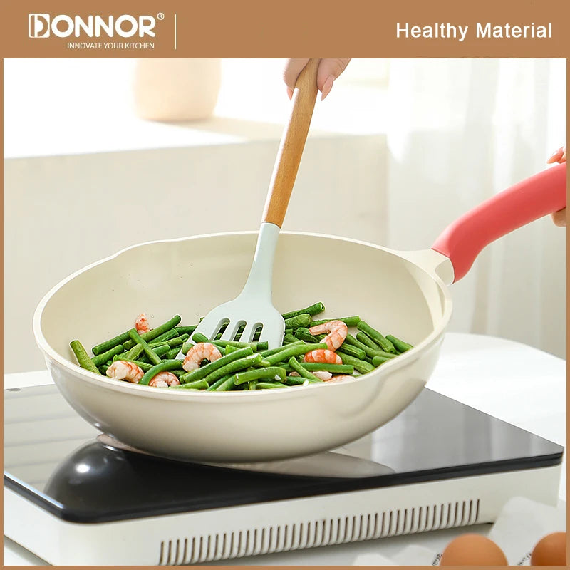 Poêle céramique wok résistant -