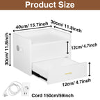 Table de chevet suspendu design flottante en option noir /blanc -