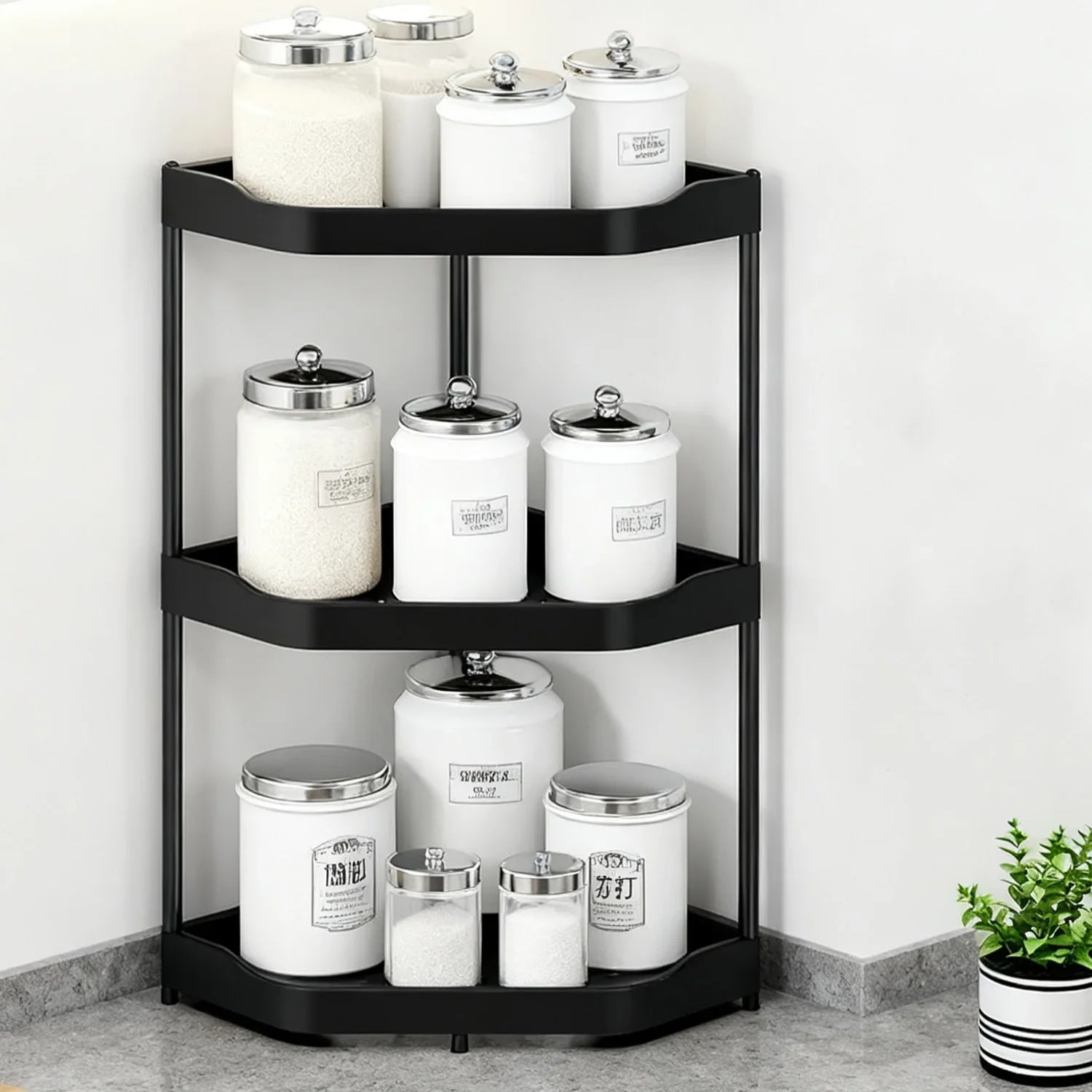 Étagère d'angle pas cher pour cuisine -