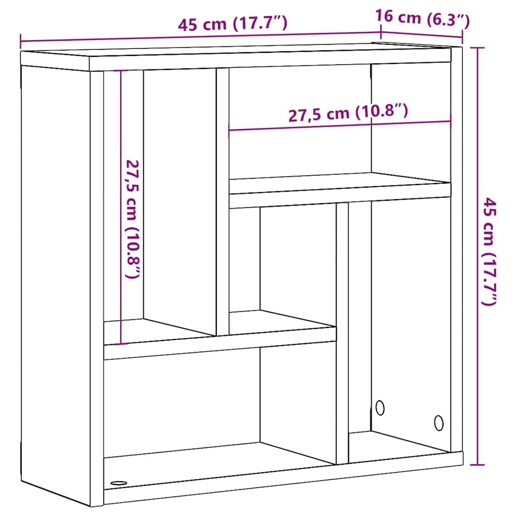 étagère murale chambre 45.1x16x45.1 cm -