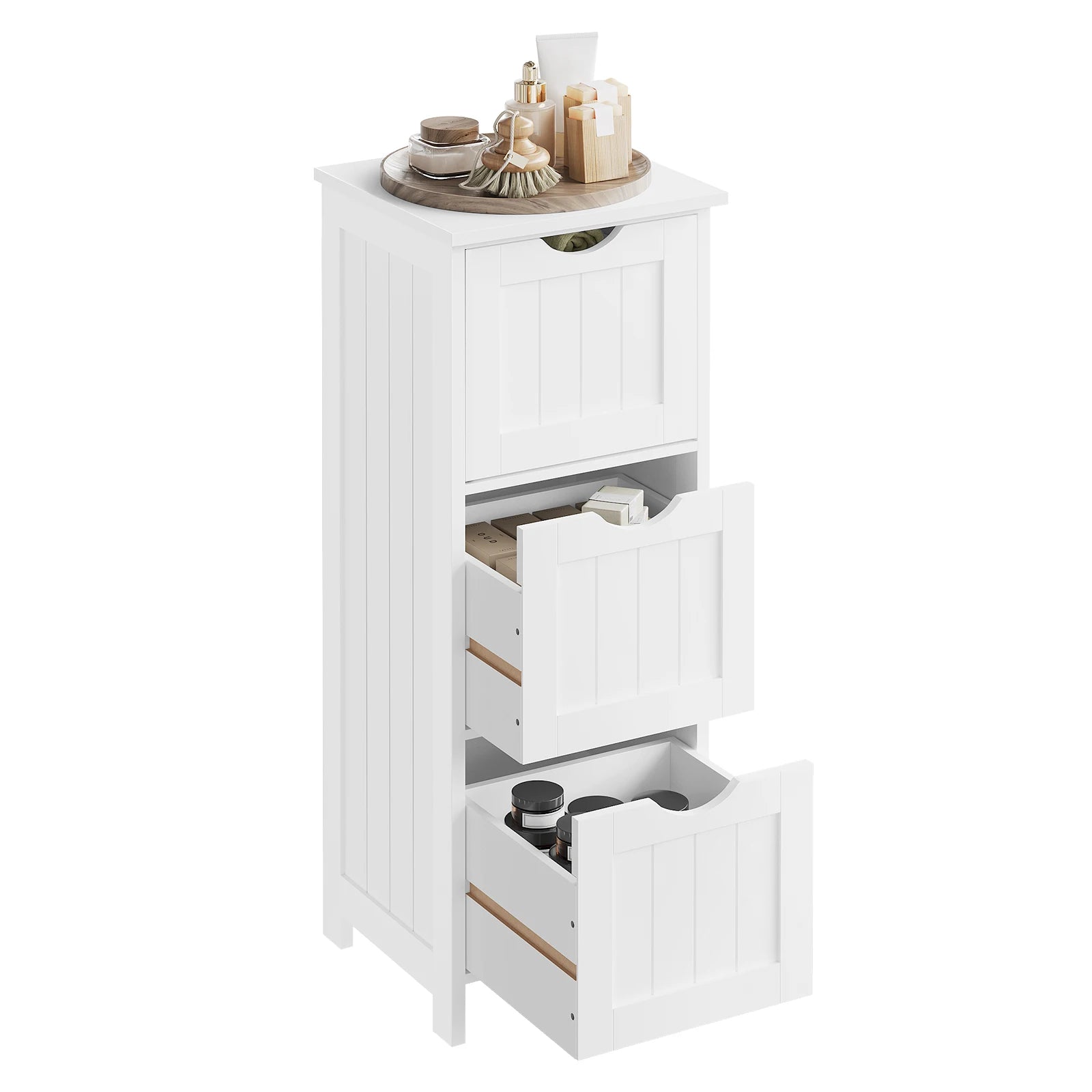 Étagère salle de bain ou salon moderne 32x81x30cm -