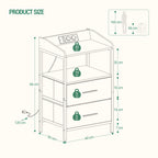 Table de chevet originale design moderne à LED -