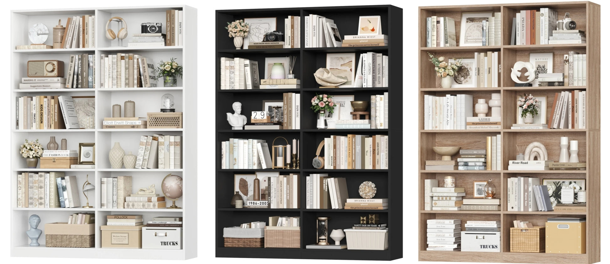 Étagère livre multifonction tendance 120x30x188.7cm -