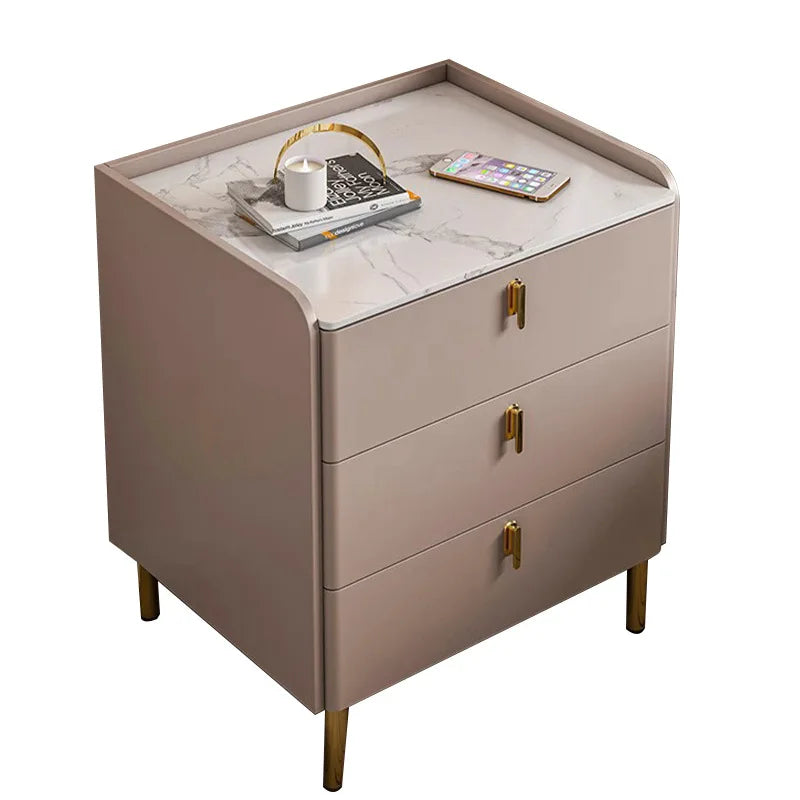 Table de chevet cube haut de gamme avec tiroir de luxe -