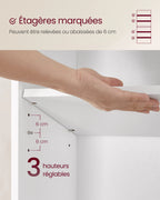 Meuble de rangement colonne rectangulaire 24 x 60 x 178.5 cm -