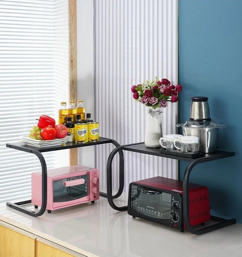étagère cuisine métal pour micro onde -