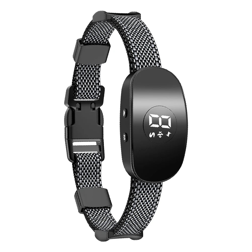 collier anti aboiement électrochoc moderne - Noir