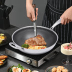 Poêle inox pas cher original -