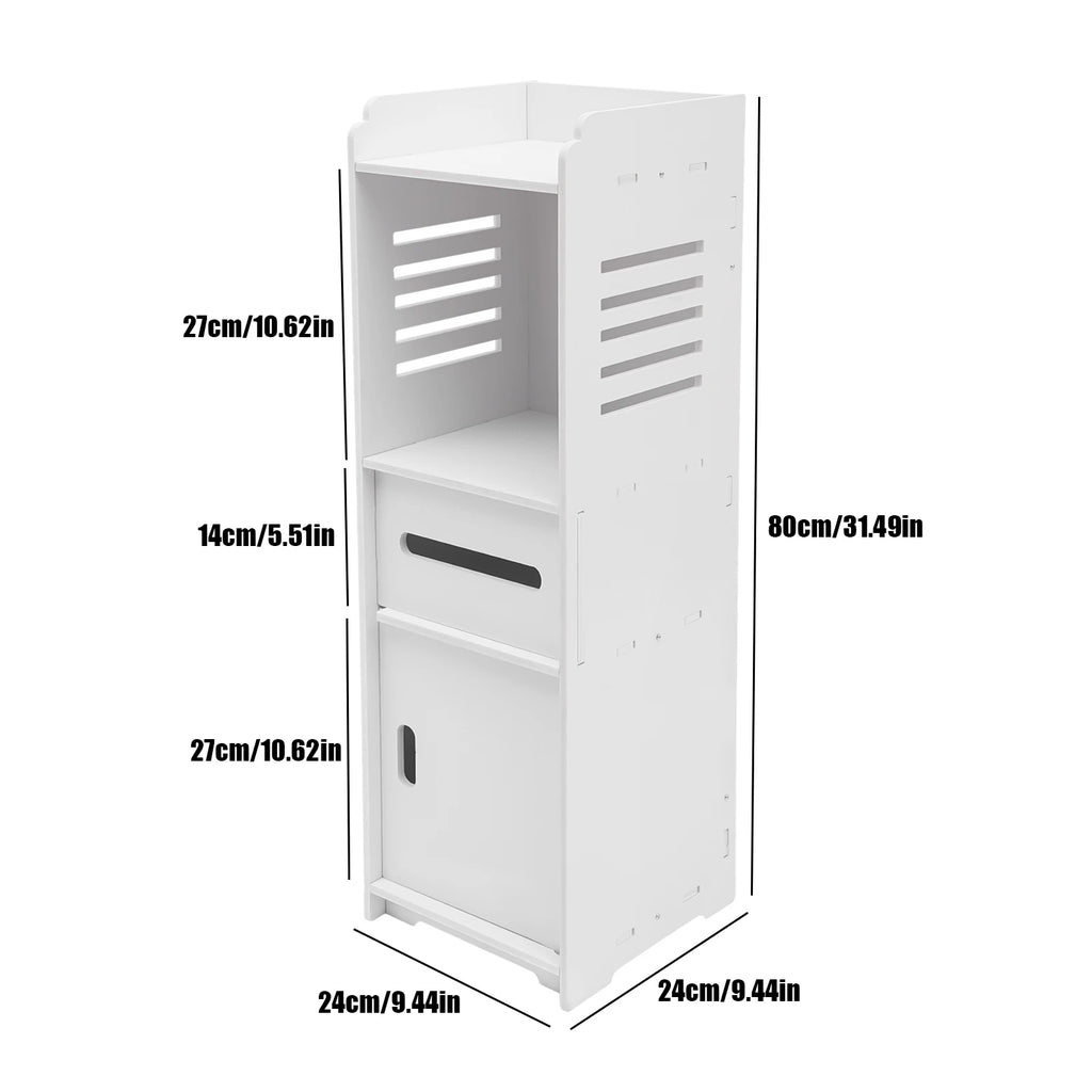 Étagère salle de bain simple 24*24*80cm -