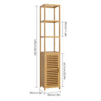 Meuble salle de bain colonne bois 169cm -