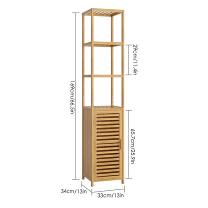 Meuble salle de bain colonne bois 169cm -
