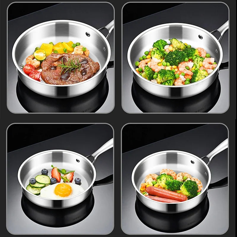 Poêle inox 16/18cm Taille Mini -