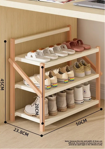 Meuble à chaussure palette artisanale - 3C -50cm-Poudre