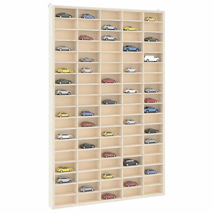 étagère murale vitrine marron -