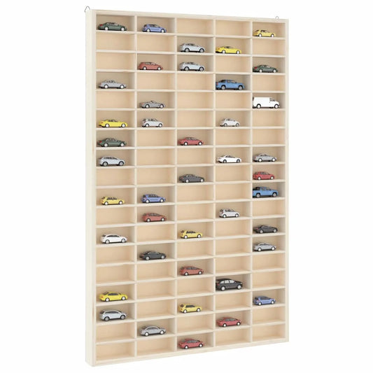 étagère murale vitrine marron -