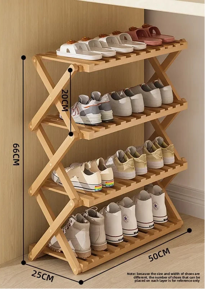 Meuble à chaussure palette artisanale - 4C-50cm-Primaire
