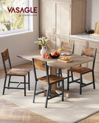 Chaise salle à manger pieds métal 4 ensembles -