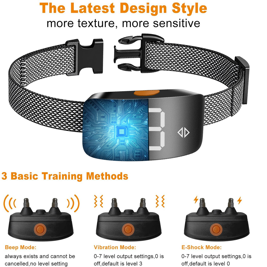 collier anti aboiement chien avec électro choc -