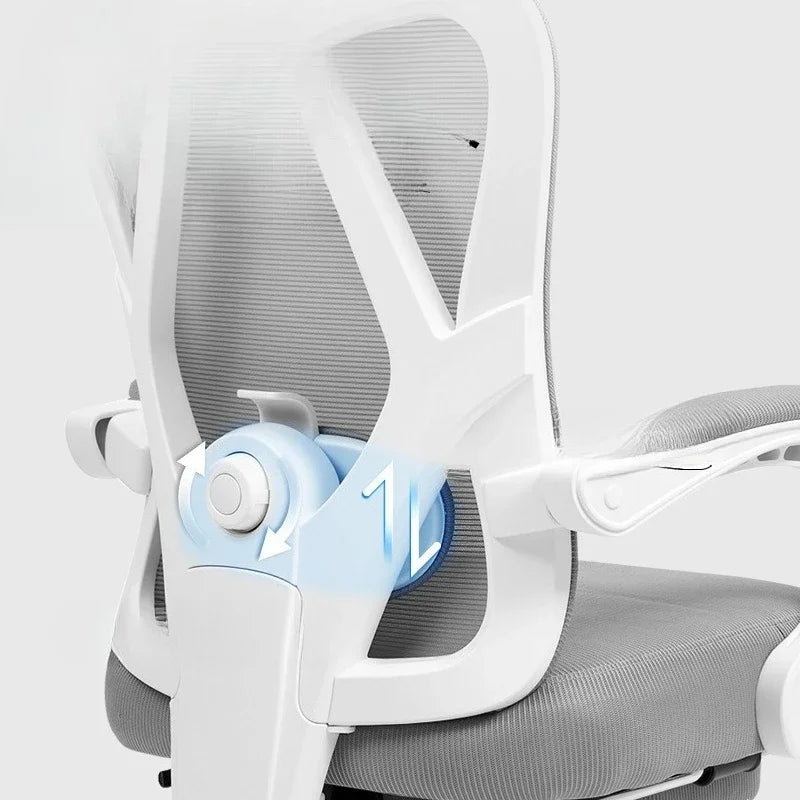 Chaise de bureau ergonomique réglable en maille -