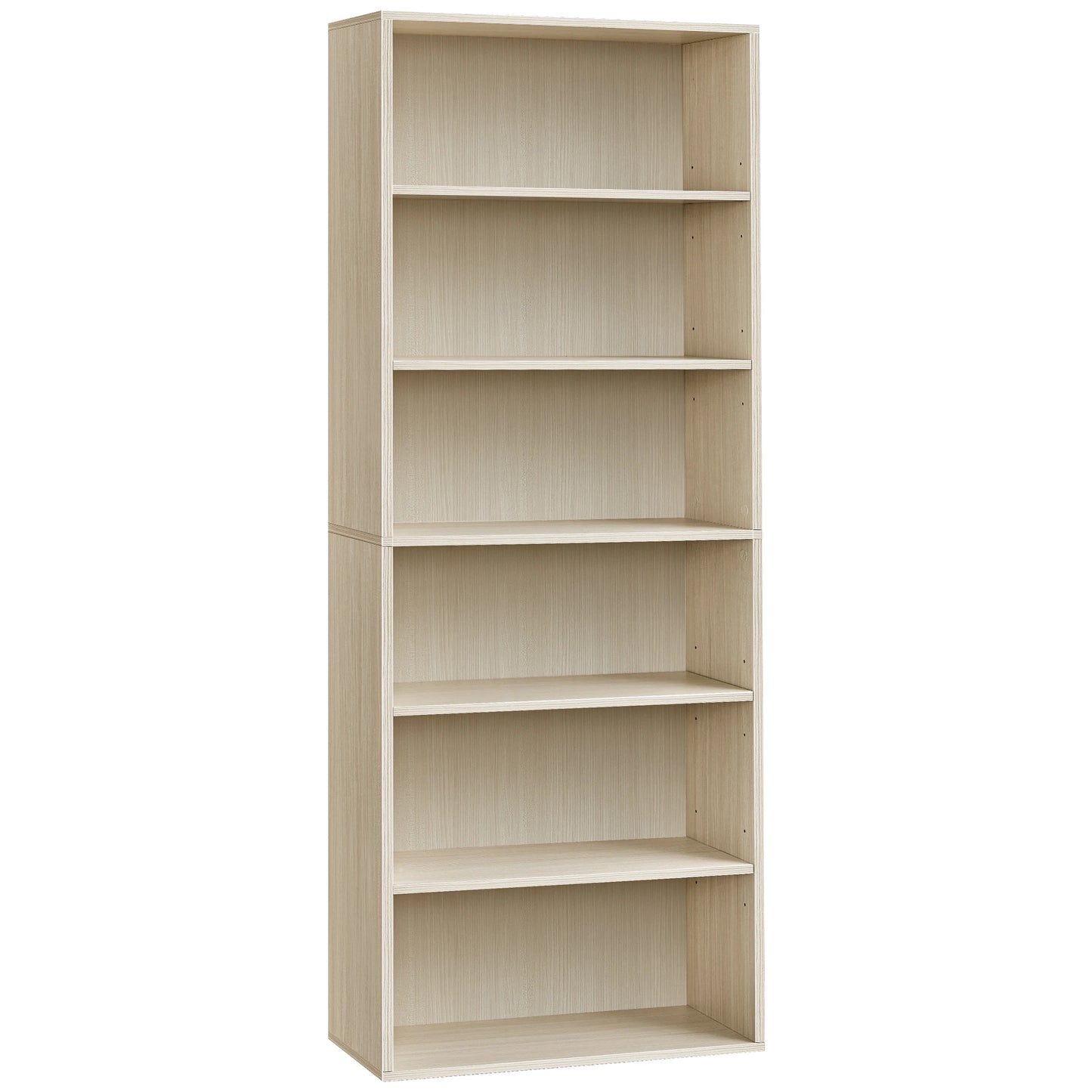 Étagère livre beige naturelle 24 x 60 x 178.5 cm, - Beige Naturel Étagère livre