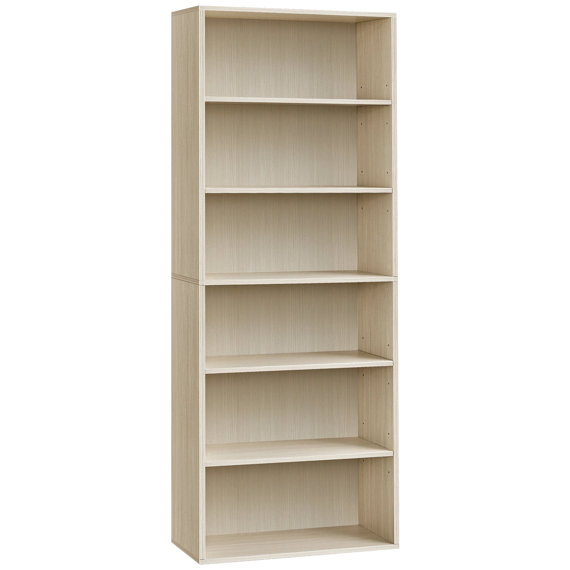 Étagère livre beige naturelle 24 x 60 x 178.5 cm, - Beige Naturel Étagère livre