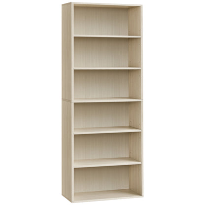 Étagère livre beige naturelle 24 x 60 x 178.5 cm, - Beige Naturel Étagère livre