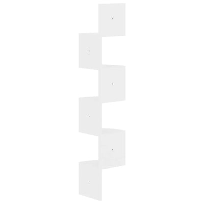étagère murale d'angle 19x19x123 cm -