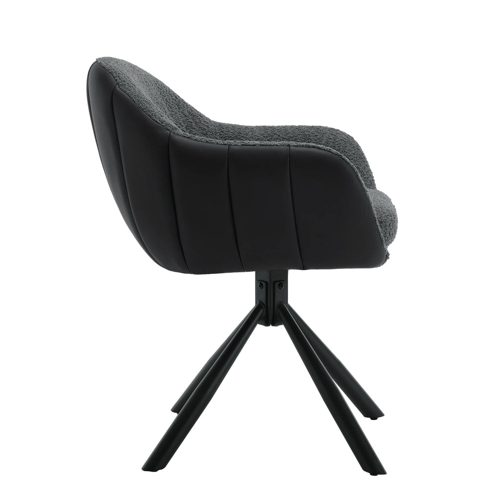 Chaise salle à manger pivotante de luxe premium 2 pièces -