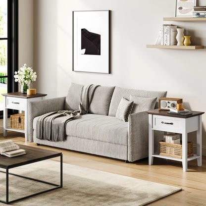 Table de chevet ancien 1 tiroir -