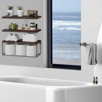 étagère murale salle de bain -