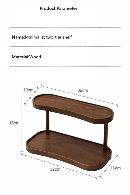 Étagère café bohème de luxe en bambou -
