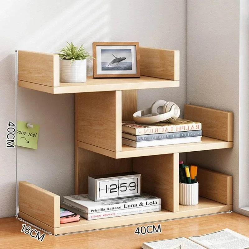 étagère bois bibliothèque de bureau -