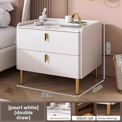 Table de chevet cube haut de gamme avec tiroir de luxe - Double draw F