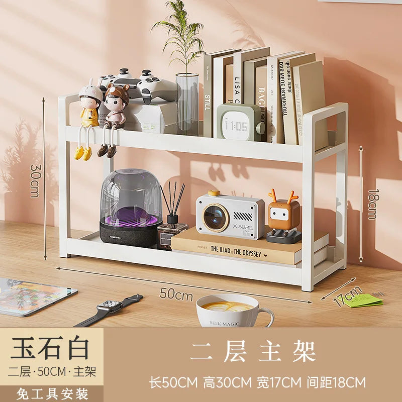 étagère bureau pour fourniture - 2Tier Blanc 50cmA