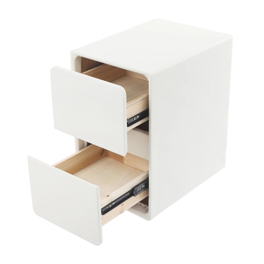 Table de nuit étroite et résistante à l'usure avec 3 tiroirs -